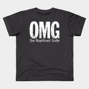 OMG: One Magnificent Goalie (hockey) Kids T-Shirt